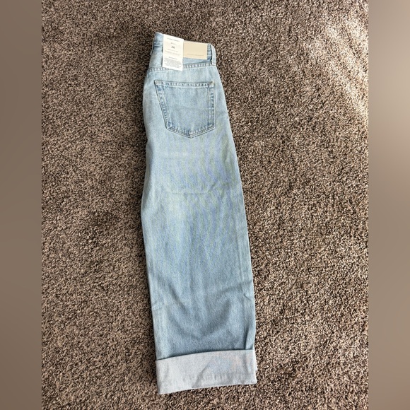 Ayla Baggy Cuffed Crop Citizens Of Humanity Denim Jeans - Picture 3 of 8